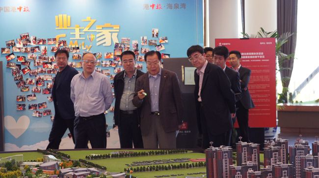 集團張學武董事長到燕郊海泉灣項目考察指導工作（圖）