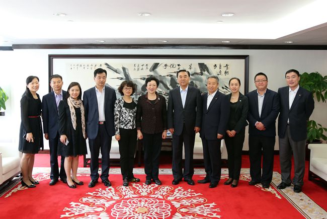 姜巖總經理會見寧夏自治區黨委常委、統戰部長馬廷禮一行（圖）
